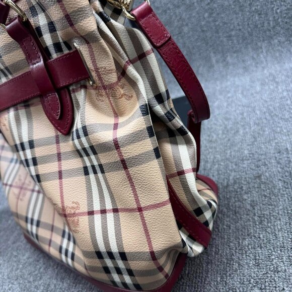Burberry Brown Canvas Satchel 288-122824 - Picture 6 of 15